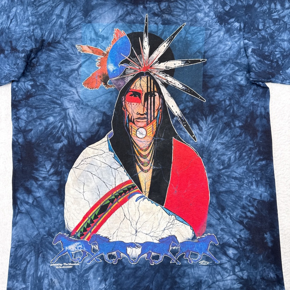 Vintage Tennessee River Gold Shirt‎ Mens Size Large Mountain Native American 90s - Picture 3 of 12